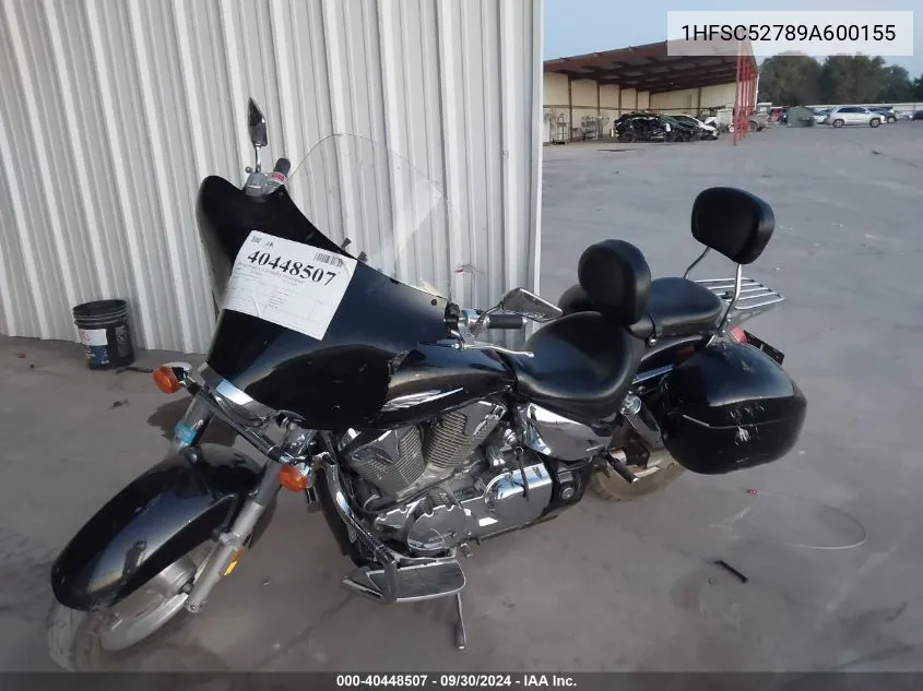 2009 Honda Vtx1300 R VIN: 1HFSC52789A600155 Lot: 40448507