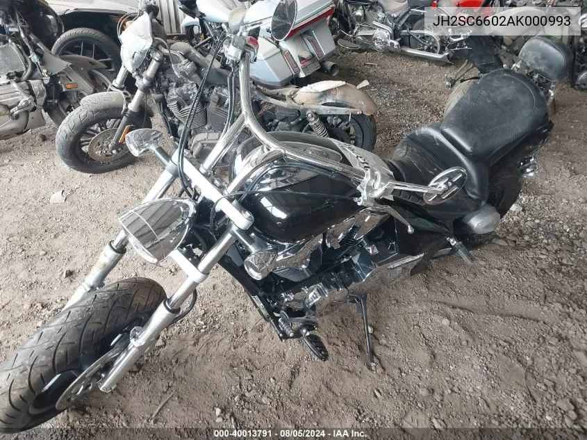 2010 Honda Vt1300 Cr VIN: JH2SC6602AK000993 Lot: 40013791