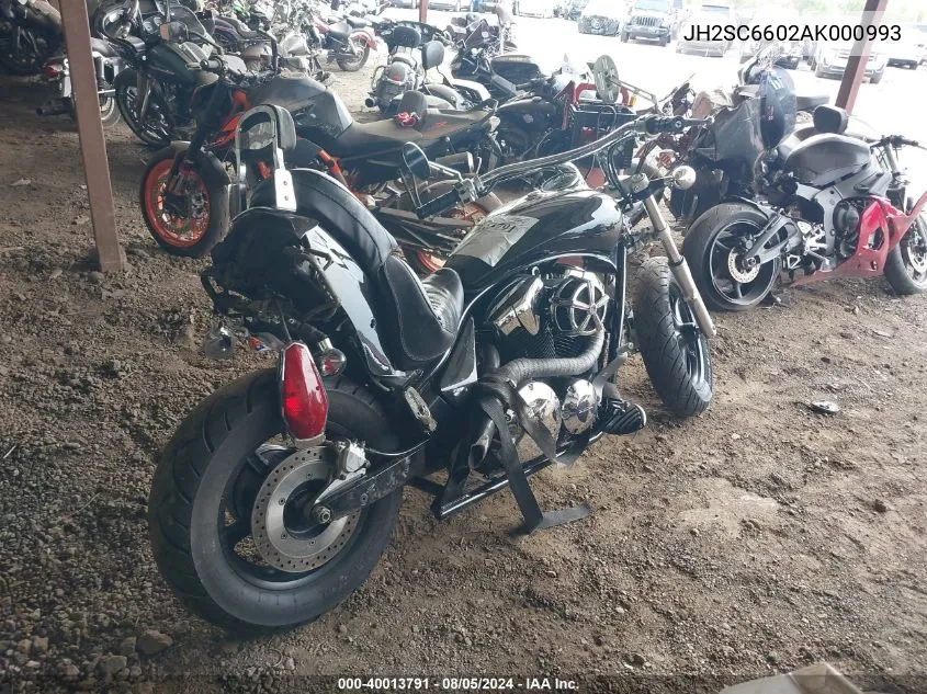 2010 Honda Vt1300 Cr VIN: JH2SC6602AK000993 Lot: 40013791