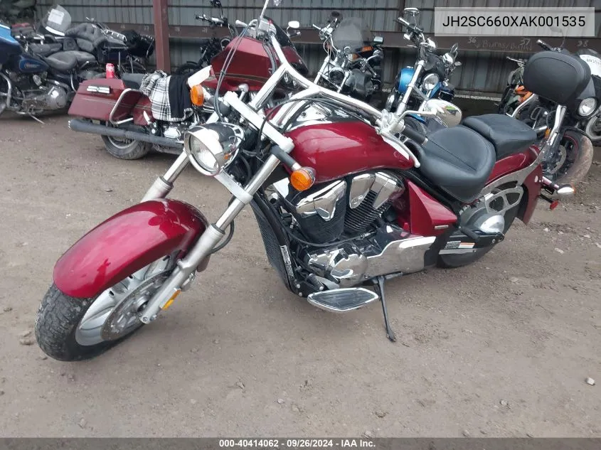 2010 Honda Vt1300 Cr VIN: JH2SC660XAK001535 Lot: 40414062