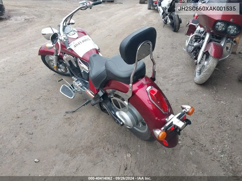 JH2SC660XAK001535 2010 Honda Vt1300 Cr