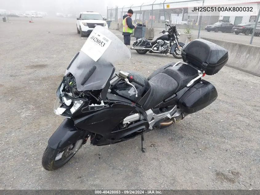 2010 Honda St1300 VIN: JH2SC5100AK800032 Lot: 40428053