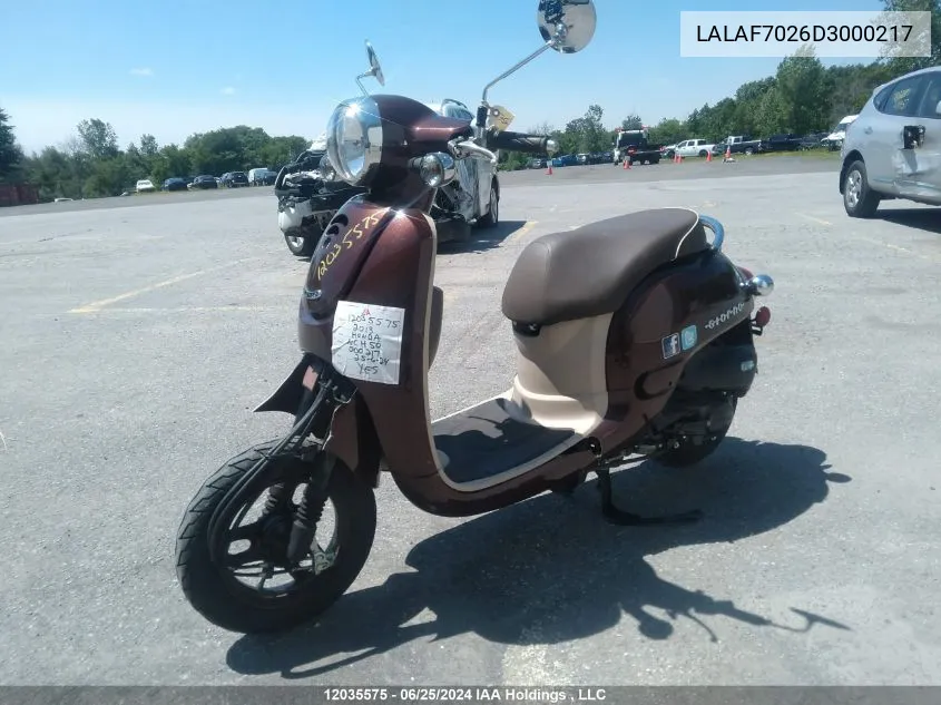 LALAF7026D3000217 2013 Honda Nch50