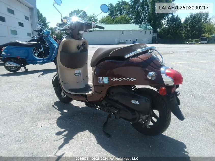 LALAF7026D3000217 2013 Honda Nch50