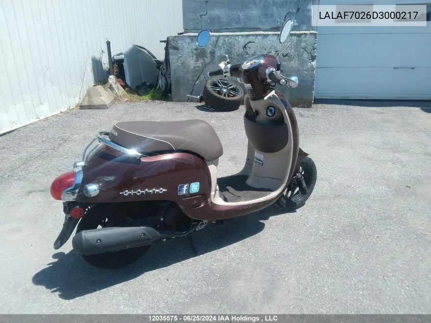 LALAF7026D3000217 2013 Honda Nch50