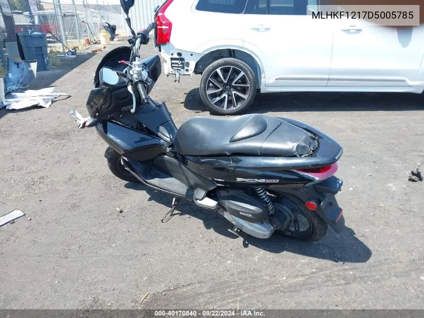 2013 Honda Pcx 150 VIN: MLHKF1217D5005785 Lot: 40170840