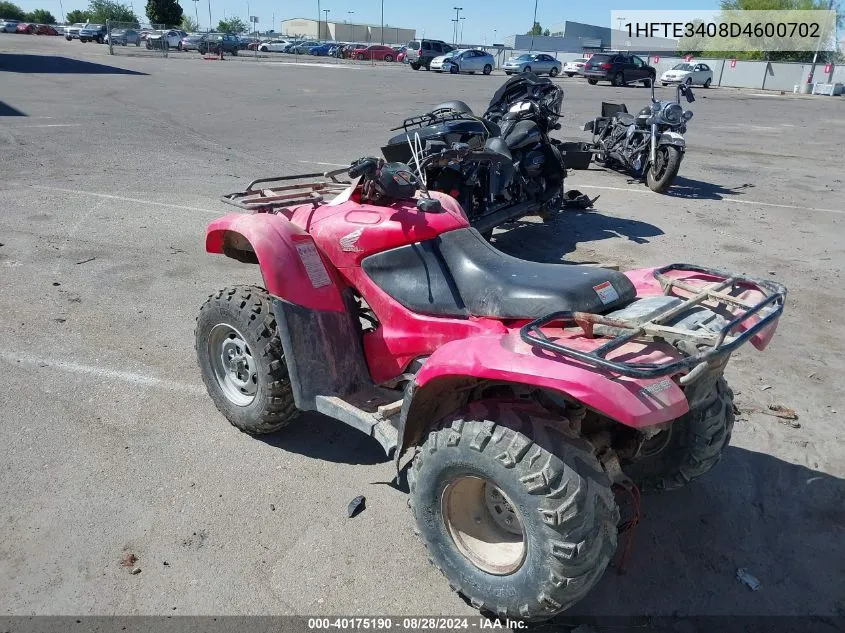 1HFTE3408D4600702 2013 Honda Trx420 Tm