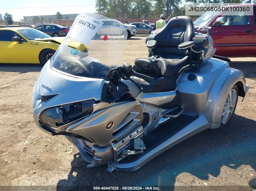 2013 Honda Gl1800 G VIN: JH2SC68G5DK100360 Lot: 40447828