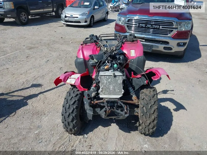 2014 Honda Trx500 Fe VIN: 1HFTE44H3E4001624 Lot: 40221819