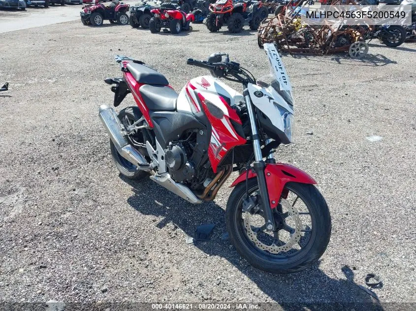 MLHPC4563F5200549 2015 Honda Cb500 F