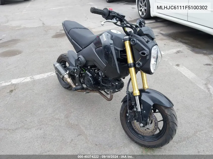 MLHJC6111F5100302 2015 Honda Grom 125