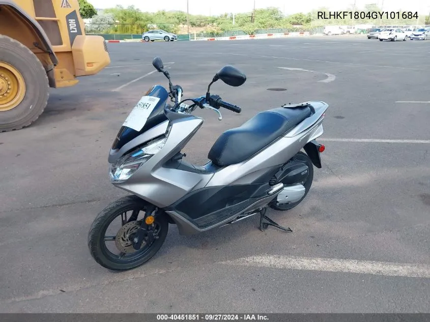 2016 Honda Pcx 150 VIN: RLHKF1804GY101684 Lot: 40451851