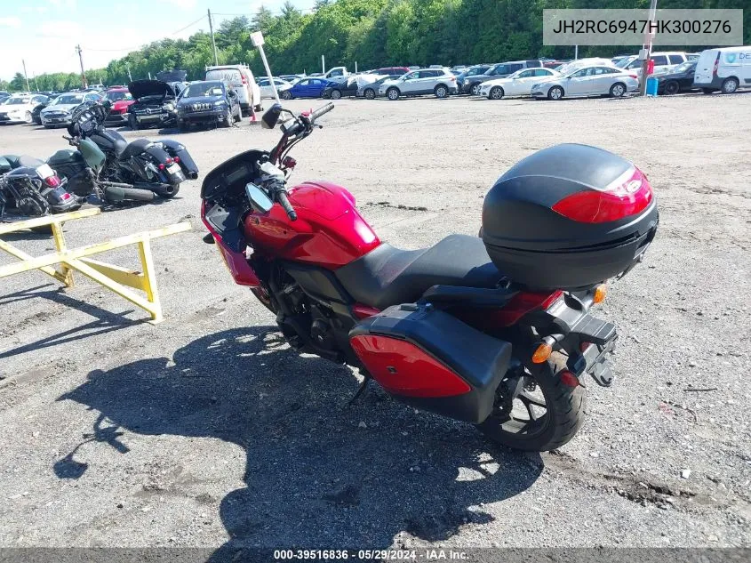 2017 Honda Ctx700 D VIN: JH2RC6947HK300276 Lot: 39516836