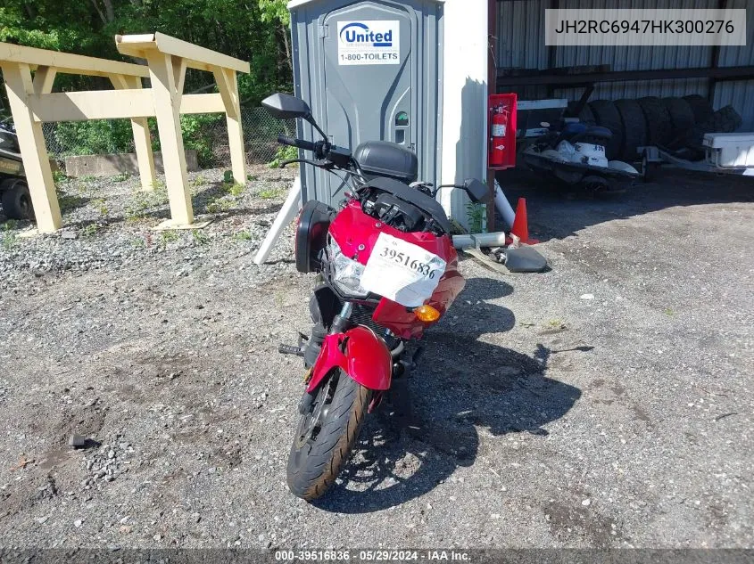 JH2RC6947HK300276 2017 Honda Ctx700 D