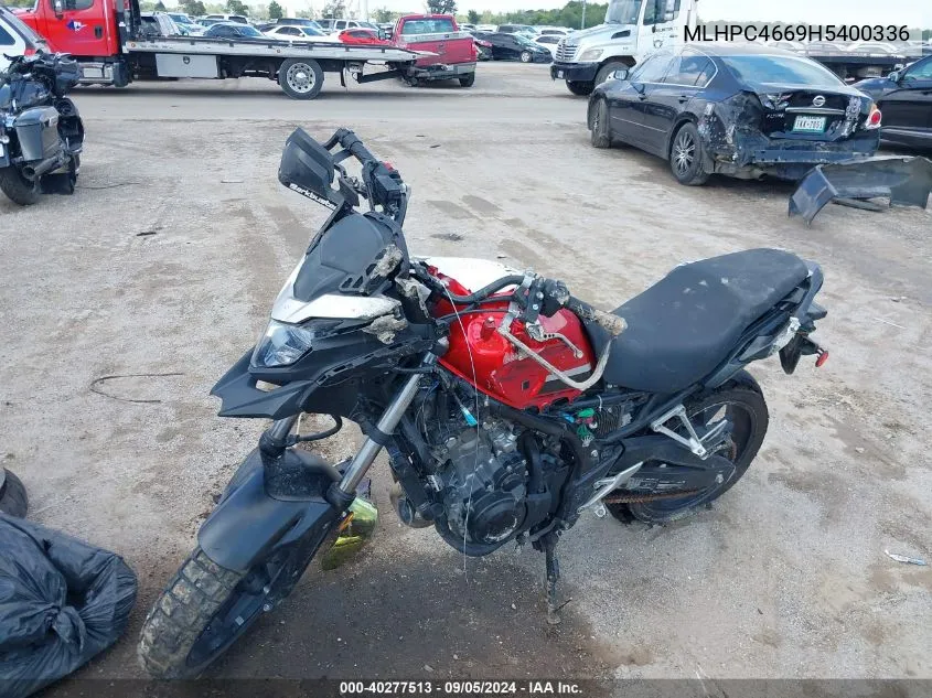 MLHPC4669H5400336 2017 Honda Cb500 X