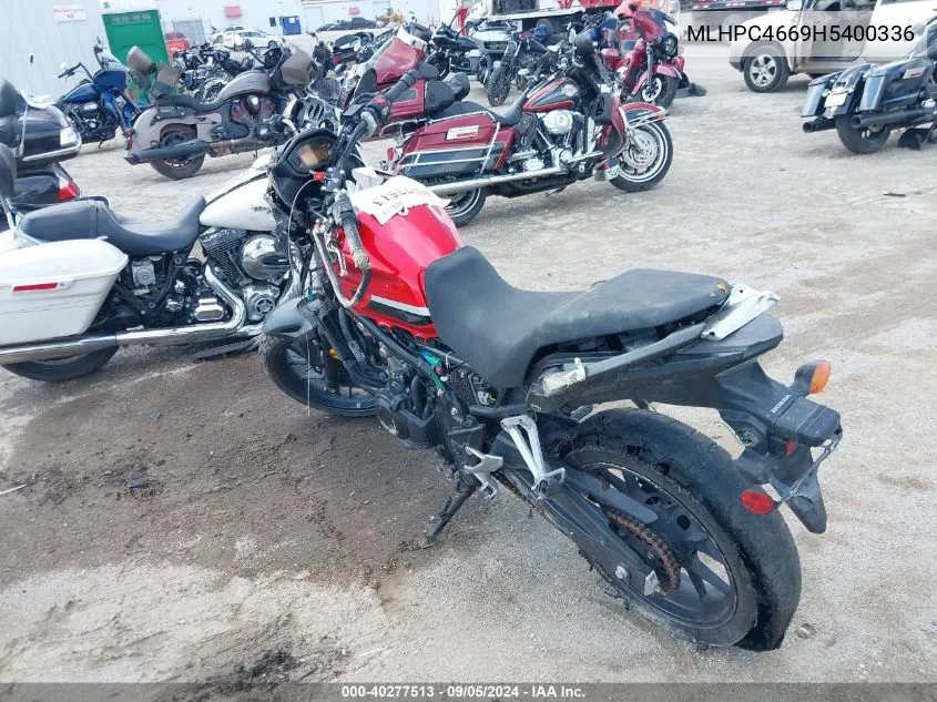 MLHPC4669H5400336 2017 Honda Cb500 X