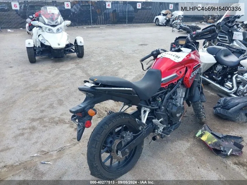 MLHPC4669H5400336 2017 Honda Cb500 X