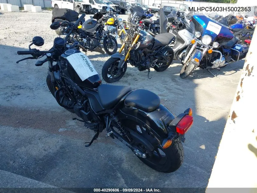 MLHPC5603H5002363 2017 Honda Cmx500