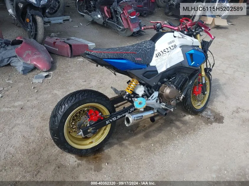 MLHJC6115H5202589 2017 Honda Grom 125