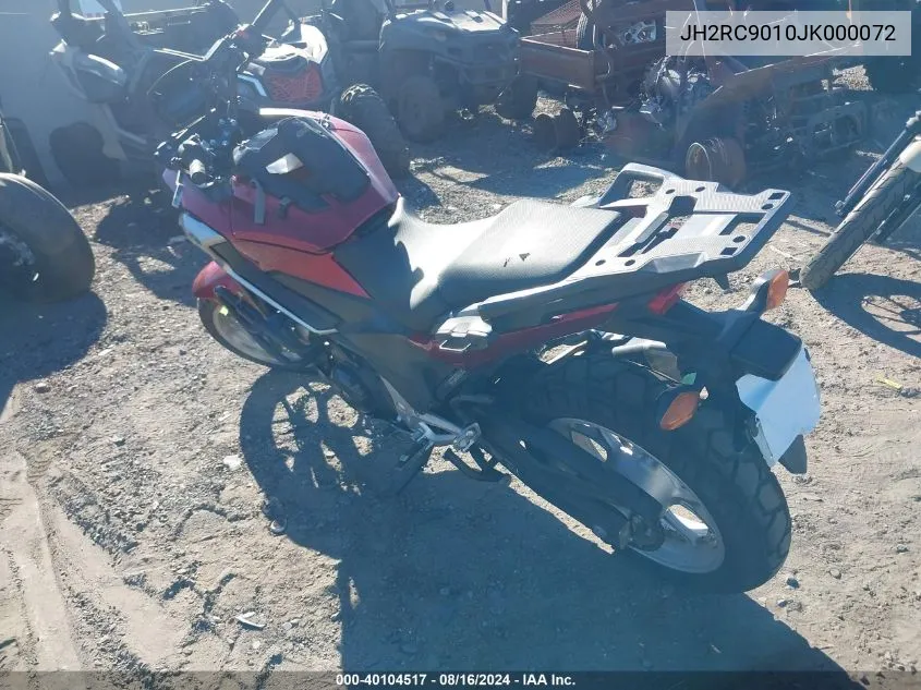 JH2RC9010JK000072 2018 Honda Nc750 X