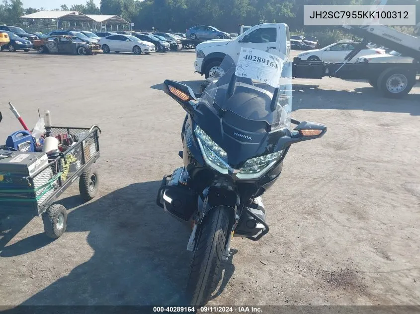 2019 Honda Gl1800 D VIN: JH2SC7955KK100312 Lot: 40289164