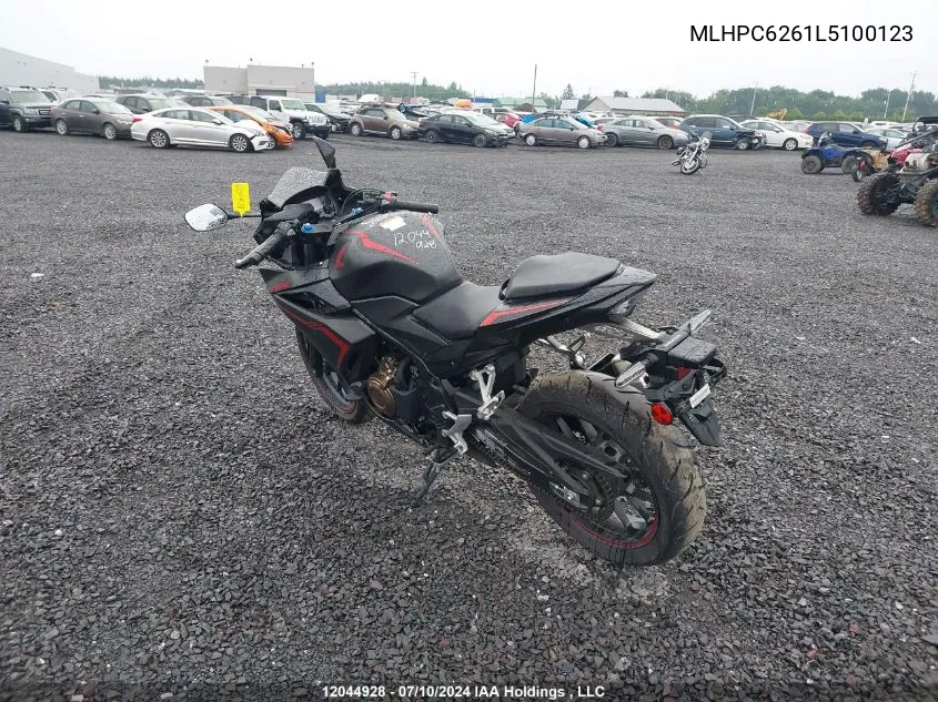 2020 Honda Cbr500 Ra VIN: MLHPC6261L5100123 Lot: 12044928