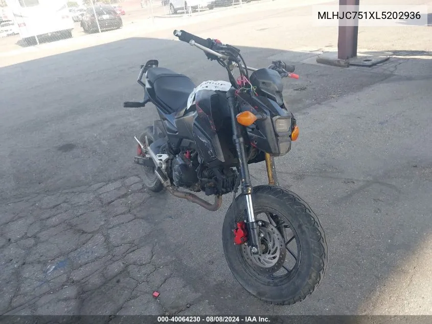 MLHJC751XL5202936 2020 Honda Grom 125