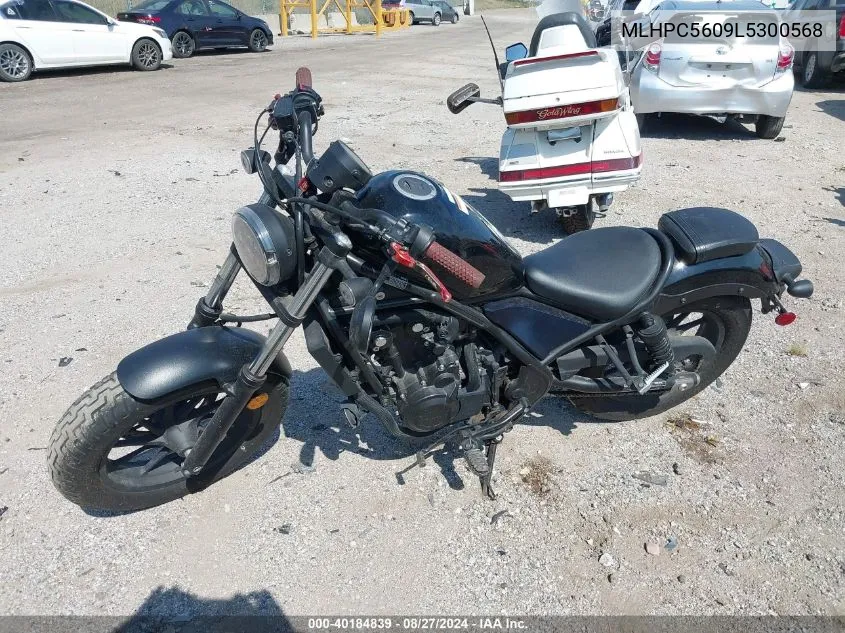 2020 Honda Cmx500 VIN: MLHPC5609L5300568 Lot: 40184839