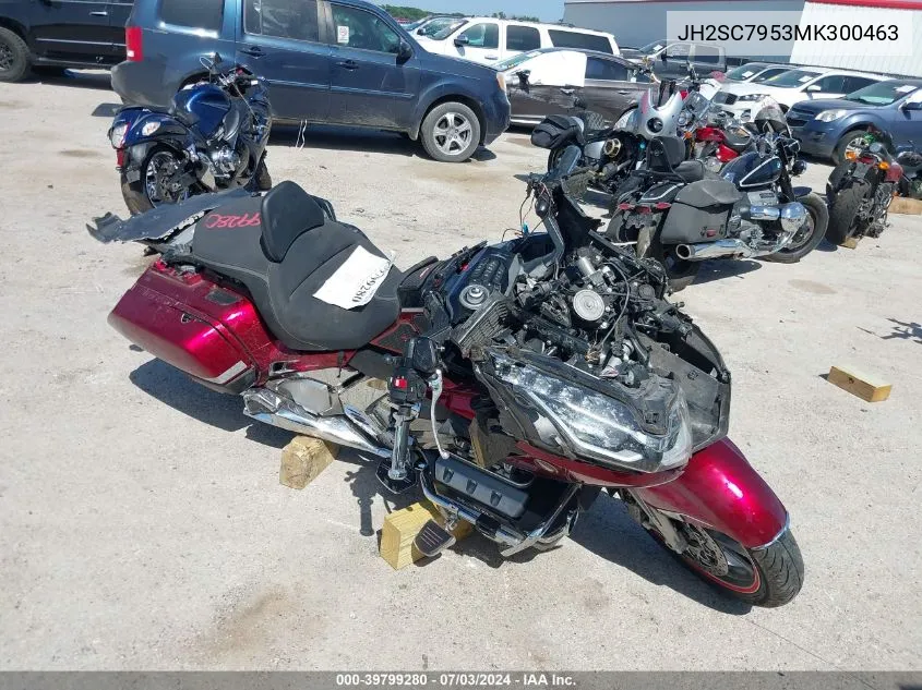 2021 Honda Gl1800 D VIN: JH2SC7953MK300463 Lot: 39799280