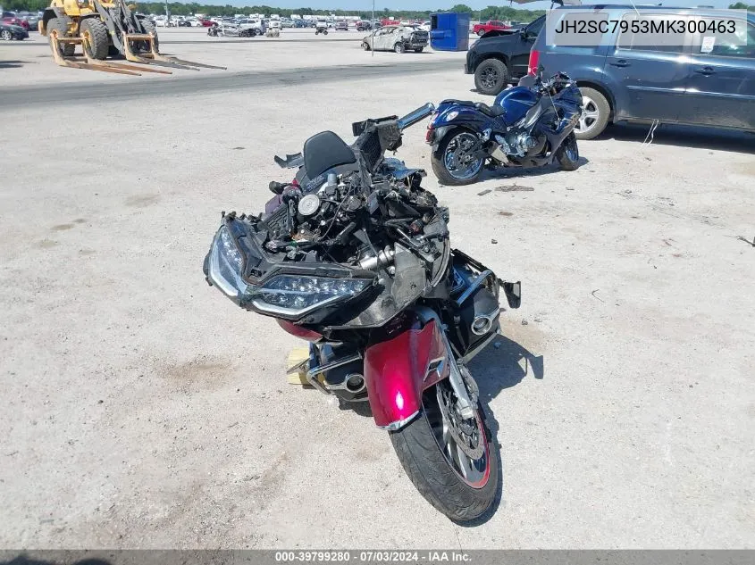 2021 Honda Gl1800 D VIN: JH2SC7953MK300463 Lot: 39799280