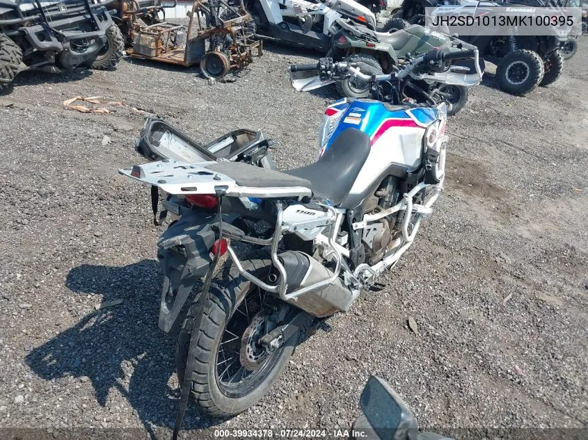 2021 Honda Crf1100 A VIN: JH2SD1013MK100395 Lot: 39934378