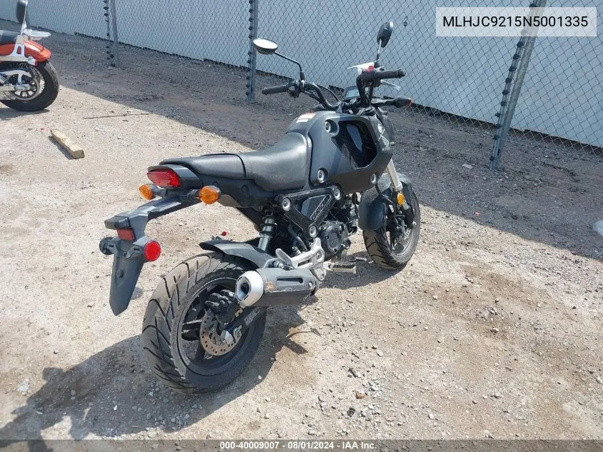 MLHJC9215N5001335 2022 Honda Grom 125