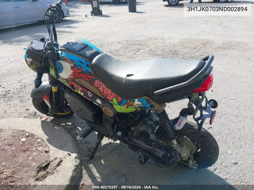 2022 Honda Nva110 B VIN: 3H1JK0703ND002894 Lot: 40275357