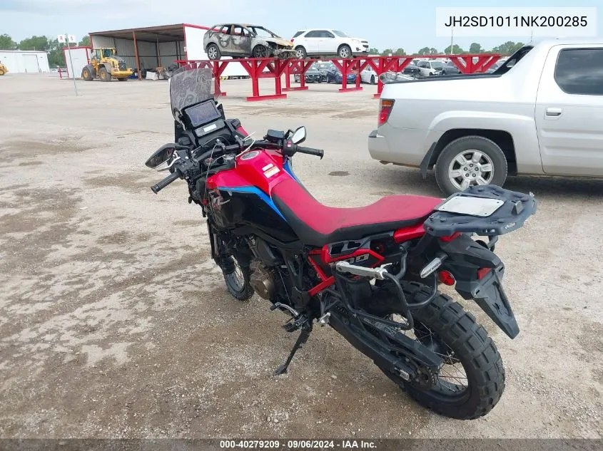 JH2SD1011NK200285 2022 Honda Crf1100 A