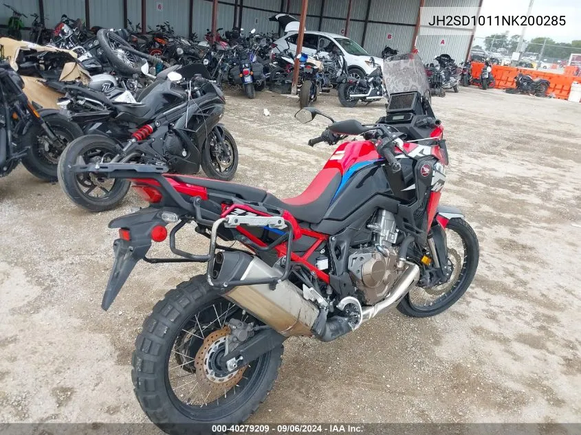 2022 Honda Crf1100 A VIN: JH2SD1011NK200285 Lot: 40279209