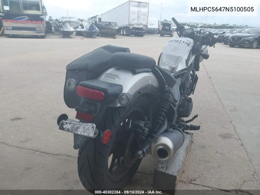 MLHPC5647N5100505 2022 Honda Cmx500 A2