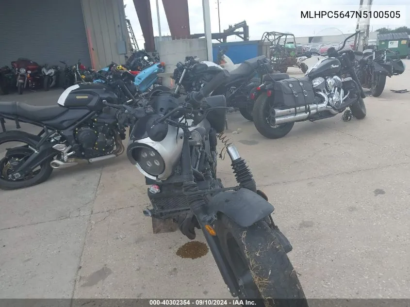 2022 Honda Cmx500 A2 VIN: MLHPC5647N5100505 Lot: 40302354