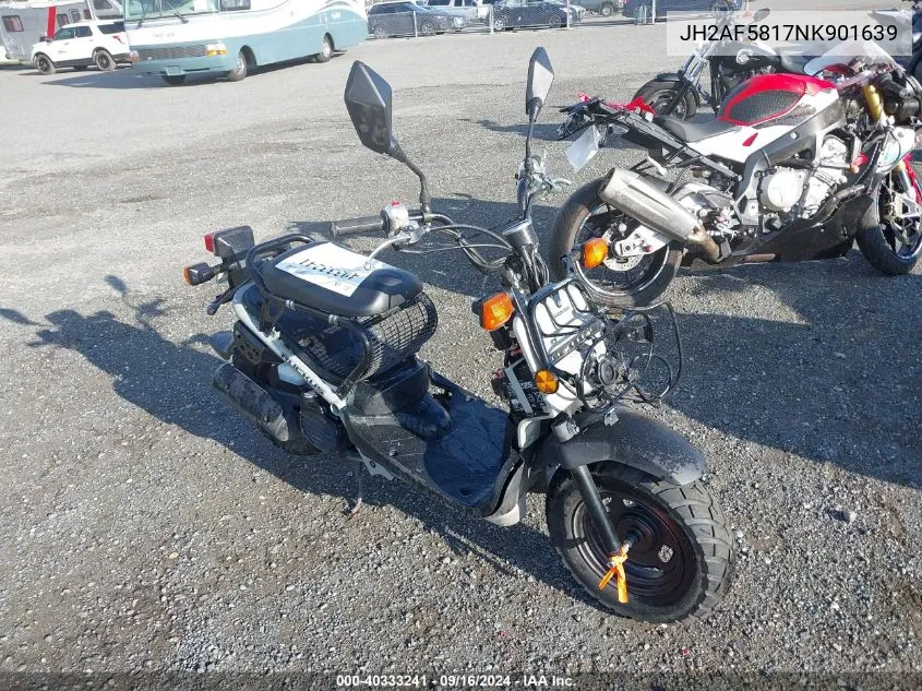 2022 Honda Nps50 VIN: JH2AF5817NK901639 Lot: 40333241