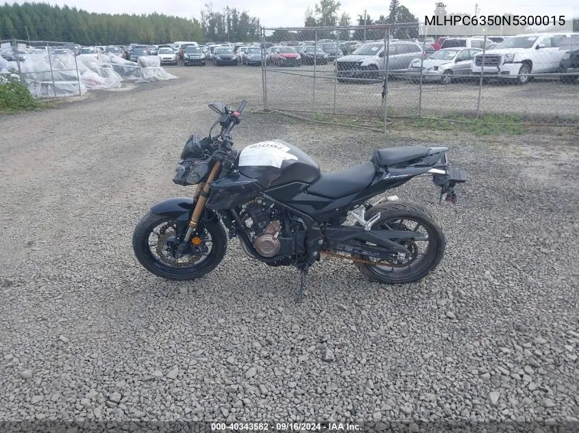 2022 Honda Cb500 Fa VIN: MLHPC6350N5300015 Lot: 40343582