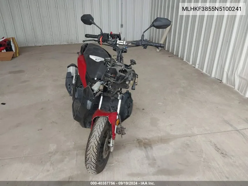 2022 Honda Adv150 A VIN: MLHKF3855N5100241 Lot: 40357756