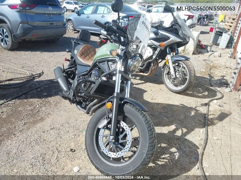 MLHPC5600N5500063 2022 Honda Cmx500