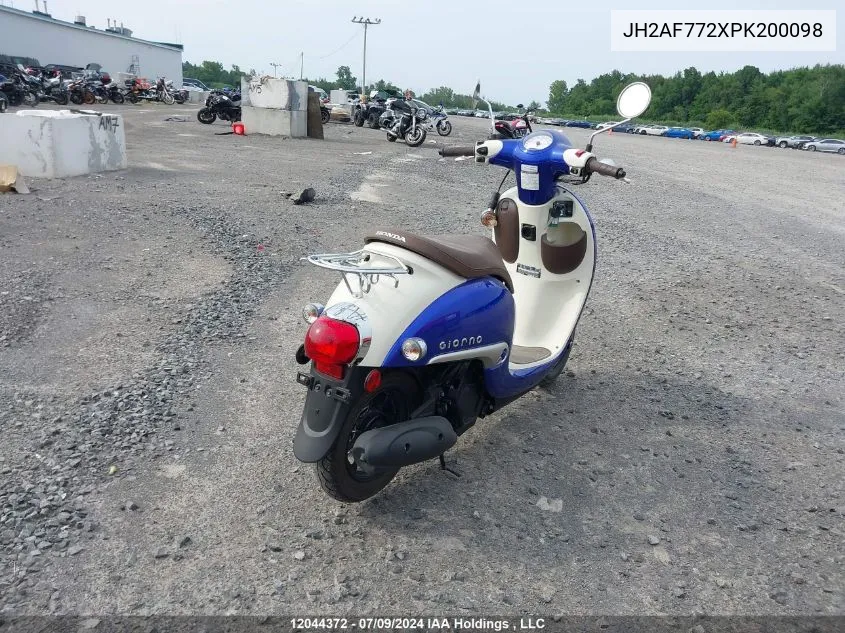 2023 Honda Ncw50 P VIN: JH2AF772XPK200098 Lot: 12044372