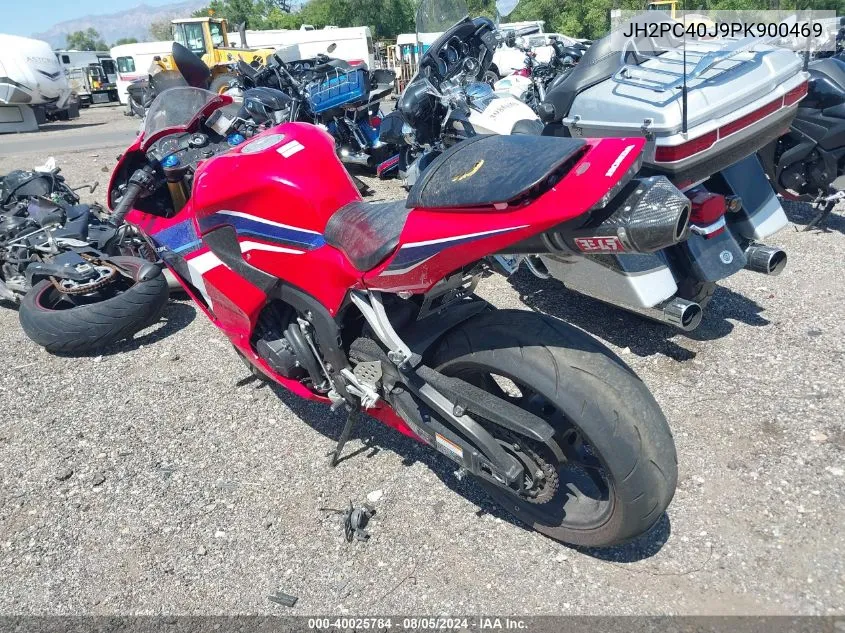 2023 Honda Cbr600 Rr VIN: JH2PC40J9PK900469 Lot: 40025784