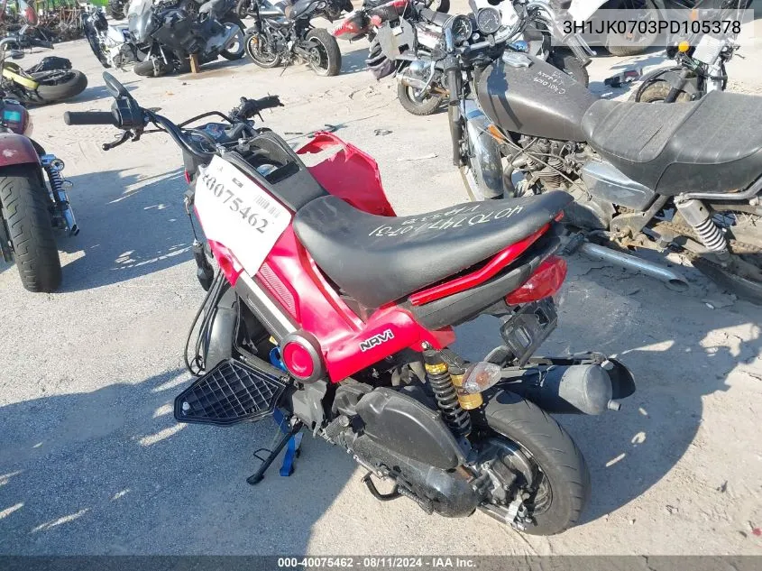 2023 Honda Nva110 B VIN: 3H1JK0703PD105378 Lot: 40075462