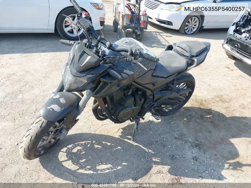 2023 Honda Cb500 Fa VIN: MLHPC6355P5400257 Lot: 40301785