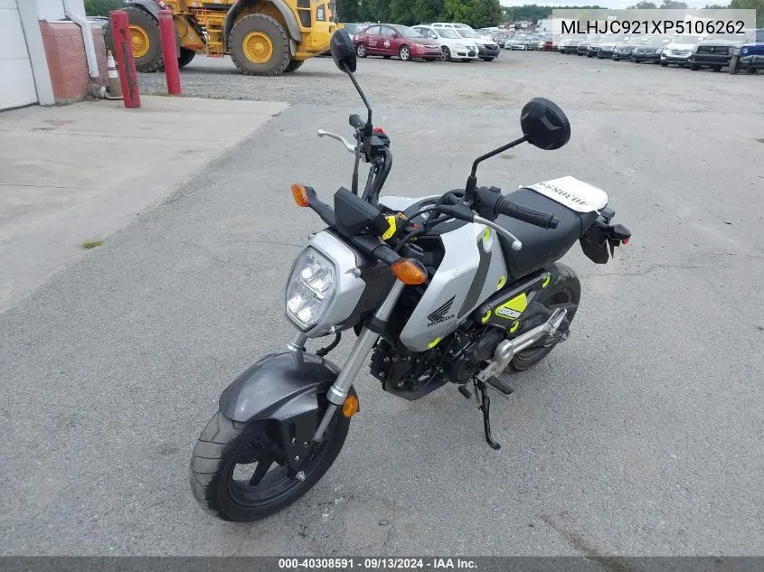 2023 Honda Grom 125 VIN: MLHJC921XP5106262 Lot: 40308591