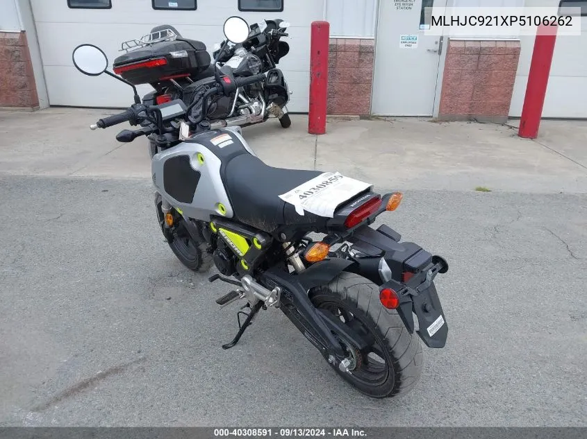 2023 Honda Grom 125 VIN: MLHJC921XP5106262 Lot: 40308591