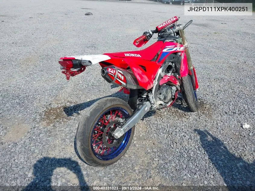 2023 Honda Crf450 Rl VIN: JH2PD111XPK400251 Lot: 40331023