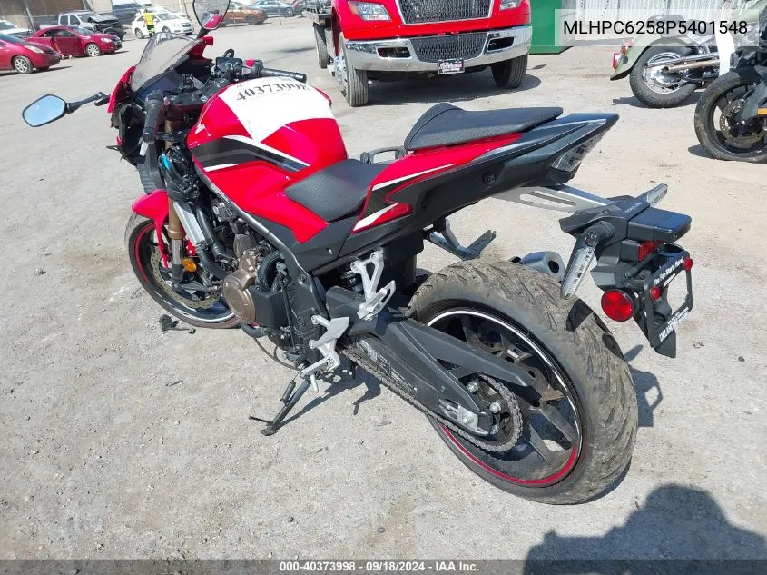 2023 Honda Cbr500 Ra VIN: MLHPC6258P5401548 Lot: 40373998