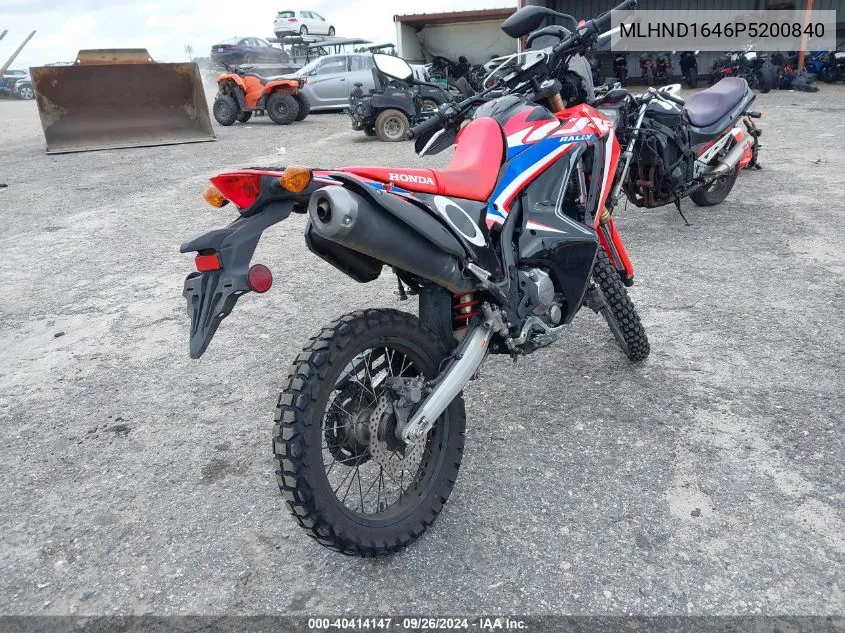 2023 Honda Crf300 Lra VIN: MLHND1646P5200840 Lot: 40414147